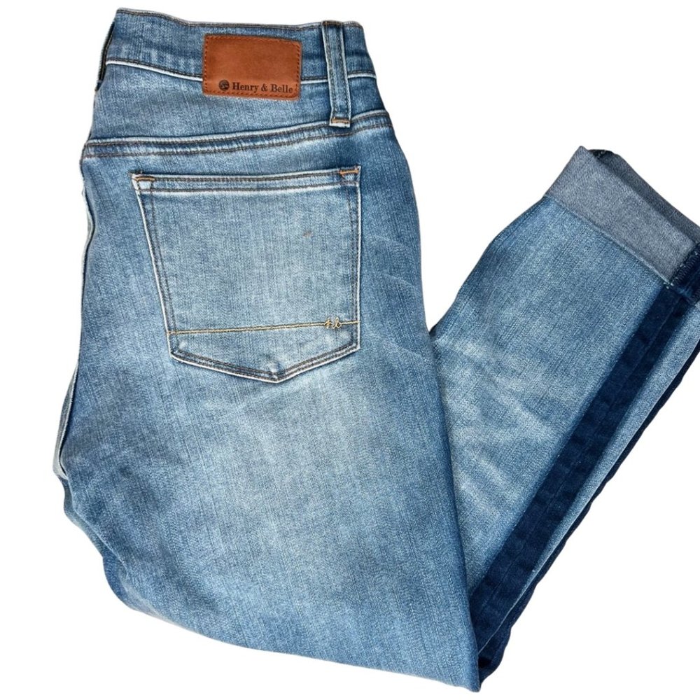 Henry & Belle Women's Mid/Reg Blue Denim Skinny Jeans Size 27